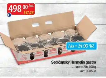 Qanto Sedlčanský Hermelín gastro nabídka