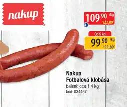 Qanto Nakup Fotbalová klobása nabídka