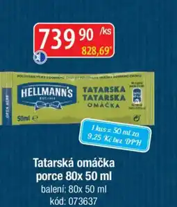 Qanto Hellmann's Tatarská omáčka porce nabídka