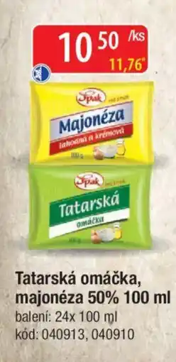 Qanto Spak Tatarská omáčka, majonéza 50% nabídka