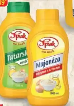 Qanto Spak Tatarská omáčka, majoné- za 50% plast nabídka