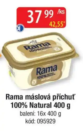 Qanto Rama máslová příchuť 100% Natural nabídka