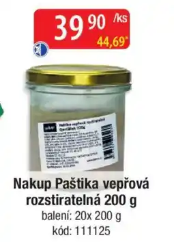 Qanto Nakup Paštika vepřová rozstiratelná nabídka