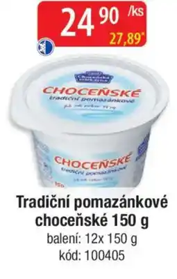 Qanto Tradiční pomazánkové choceňské nabídka