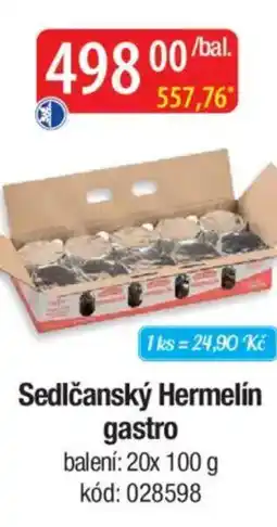Qanto Sedlčanský Hermelín gastro nabídka