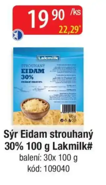 Qanto Sýr Eidam strouhaný 30% Lakmilk nabídka