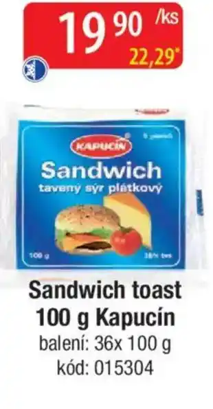 Qanto Sandwich toast Kapucín nabídka
