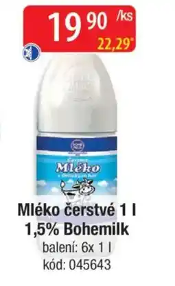 Qanto Mléko čerstvé 1,5% Bohemilk nabídka