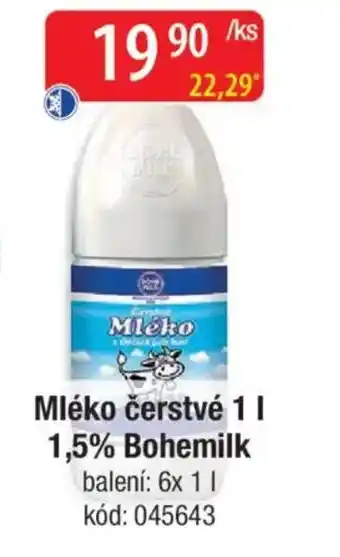 Qanto Mléko čerstvé 1,5% Bohemilk nabídka
