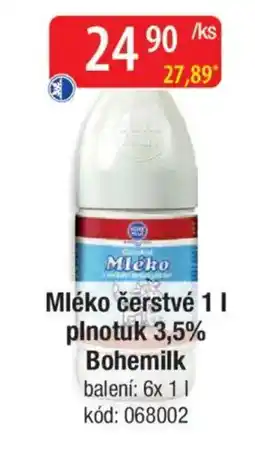 Qanto Mléko čerstvé plnotuk 3,5% Bohemilk nabídka