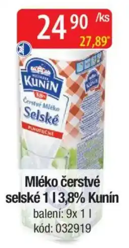 Qanto Mléko čerstvé selské 3,8% Kunín nabídka