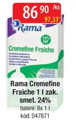 Qanto Rama Cremefine Fraiche zak. smet. 24% nabídka