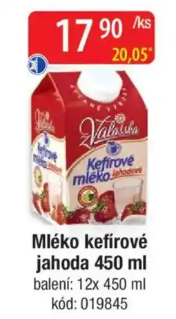Qanto Mléko kefírové jahoda nabídka