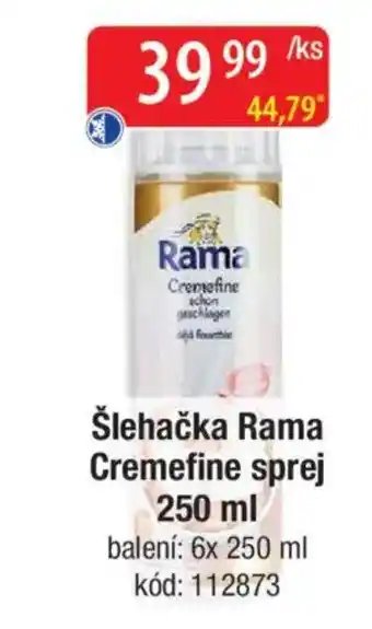 Qanto Šlehačka Rama Cremefine sprej nabídka