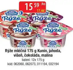 Qanto Rýže mléčná Kunín, jahoda, višeň, čokoláda, malina nabídka