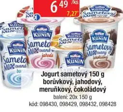 Qanto Jogurt sametový borůvkový, jahodový, meruňkový, čokoládový nabídka