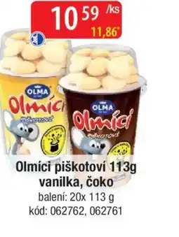 Qanto Olmíci piškotoví vanilka, čoko nabídka