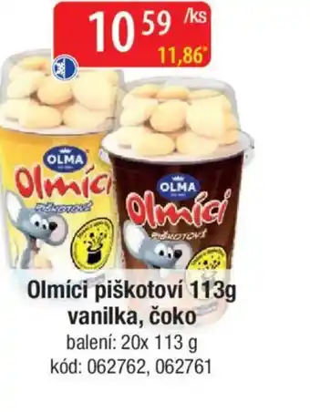 Qanto Olmíci piškotoví vanilka, čoko nabídka
