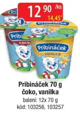 Qanto Pribináček čoko, vanilka nabídka
