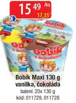 Qanto Bobík Maxi vanilka, čokoláda nabídka