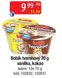 Qanto Bobík tvarohový vanilka, kakao nabídka