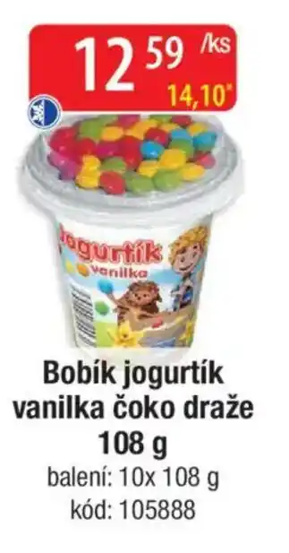 Qanto Bobík jogurtík vanilka čoko draže nabídka