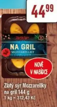 TEMPO Zlatý sýr Mozzarellky na gril nabídka