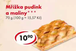 CBA Mřížka pudink a maliny*** 70 g (100 g = 15,57 Kč) nabídka
