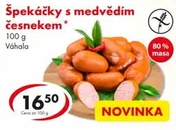 CBA Špekáčky s medvědím česnekem nabídka