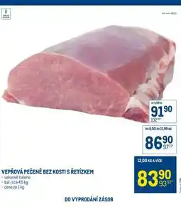 Makro Vepřová pečeně bez kosti s řetízkem nabídka