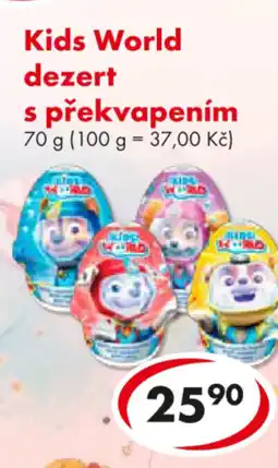 CBA Kids World dezert s překvapením nabídka