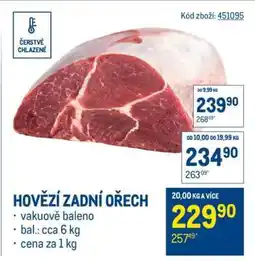 Makro Hovězí zadní ořech nabídka