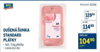 DUŠENÁ ŠUNKA STANDARD PLÁTKY