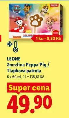 Lidl LEONE Zmrzlina Peppa Pig / Tlapková patrola nabídka