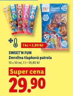 Lidl SWEET’N FUN Zmrzlina tlapková patrola nabídka