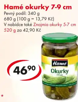 CBA Hamé okurky 7-9 cm nabídka