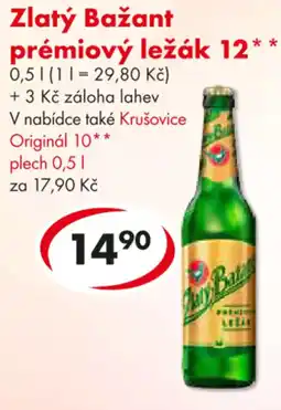 CBA Zlatý Bažant prémiový ležák 12 nabídka