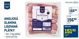 Makro Anglická slanina lisovaná plátky nabídka