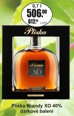 Adam Pliska Brandy XO 40% dárkové balení nabídka