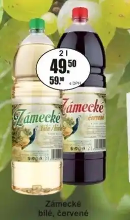 Adam Zámecké bílé, červené nabídka