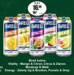 Adam Birell Active Vitality - Mango & Citron, Citrus & Zázvor, Marakuja & Maté nabídka