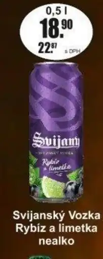 Adam Svijanský Vozka Rybíz a limetka nealko nabídka