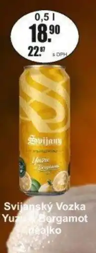 Adam Svijanský Vozka Yuzu Bergamot nealko nabídka