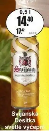 Adam Svijanska Desítka světlé výčepní nabídka