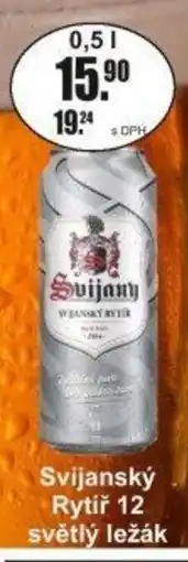 Adam Svijanský Rytíř 12 světlý ležák nabídka