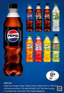 Adam Pepsi Zero Sugar, Pepsi, Pepsi Lemon, Pepsi Cherry nabídka