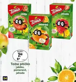 Adam Toma pitíčko jablko, pomeranč, jahoda nabídka