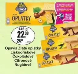 Adam Opavia Zlaté oplatky Lískooříškové Čokoládové Citronové Nugátové nabídka
