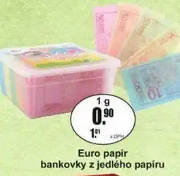 Adam Euro papír bankovky z jedlého papíru nabídka