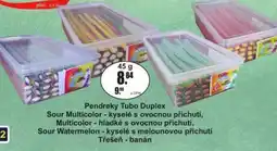 Adam Pendreky Tubo Duplex Sour Multicolor - kyselé s ovocnou příchutí, Multicolor - hladké s ovocnou příchutí nabídka